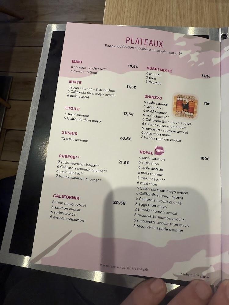 Shinzzo - Menu Image 3